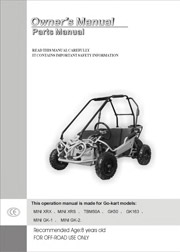 TrailMaster Mini XRS / XRX User Parts Manual
